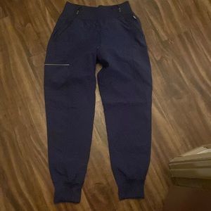 Navy Blue High Waisted Scrub Pants